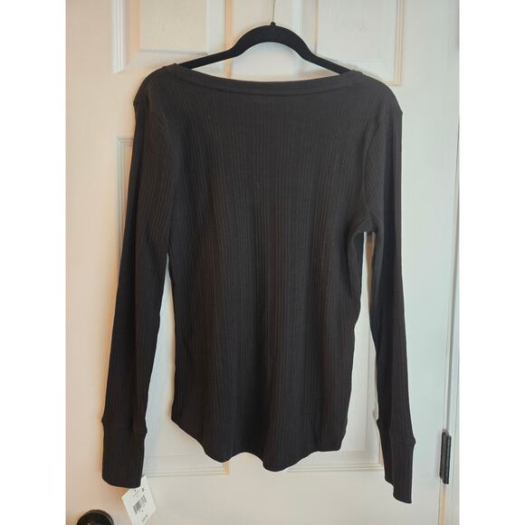 Falls Creek Women's Long Sleeve Ribbed V-Neck Top Size Medium NWT - Picture 2 of 6